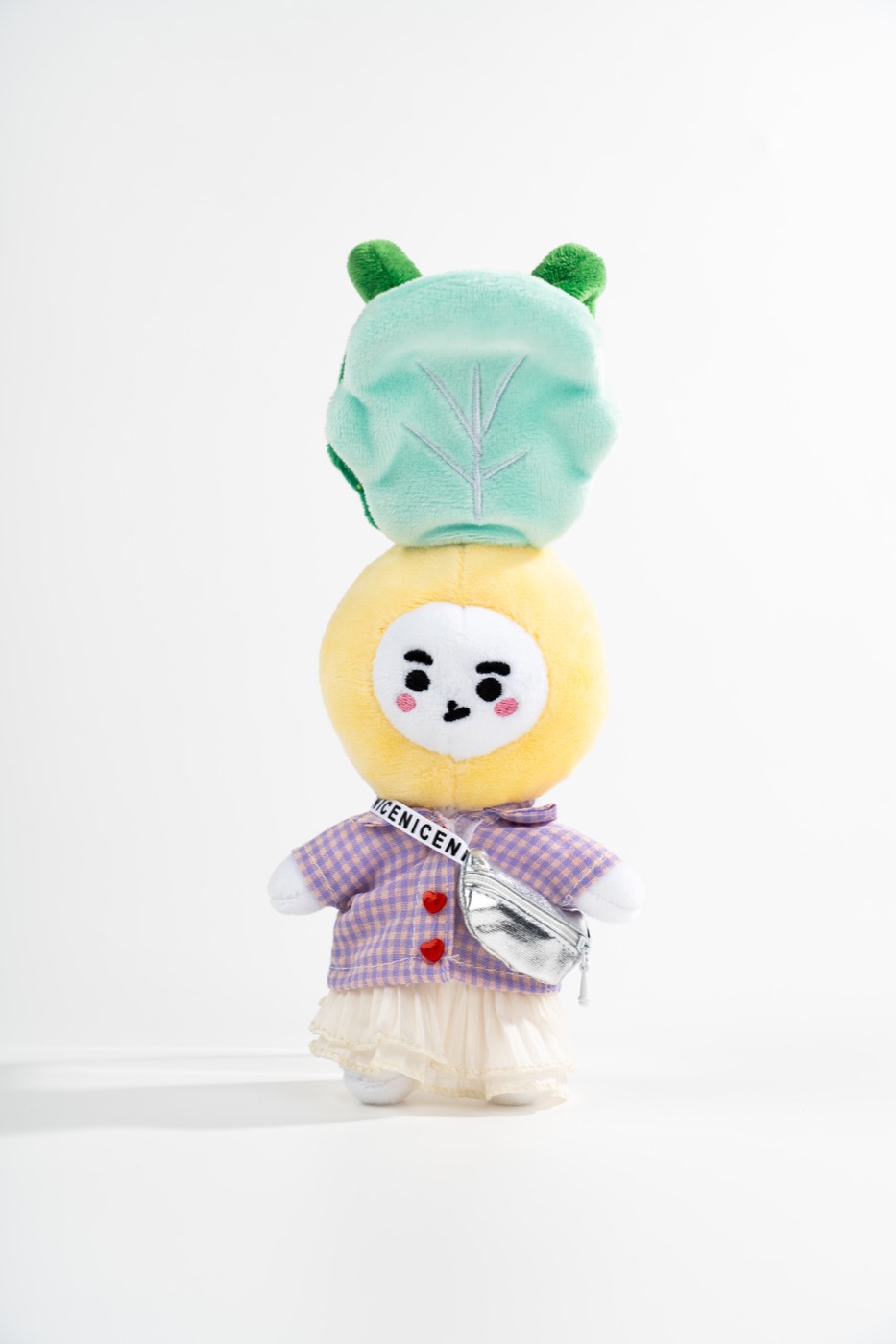 Finished plush toy sample prepared for brand production review